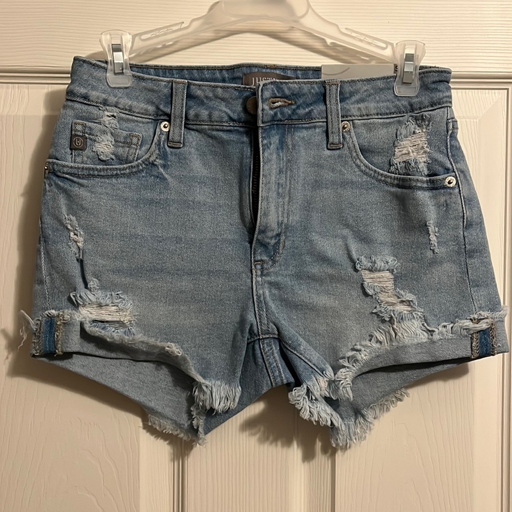 NWT Just USA light denim shorts